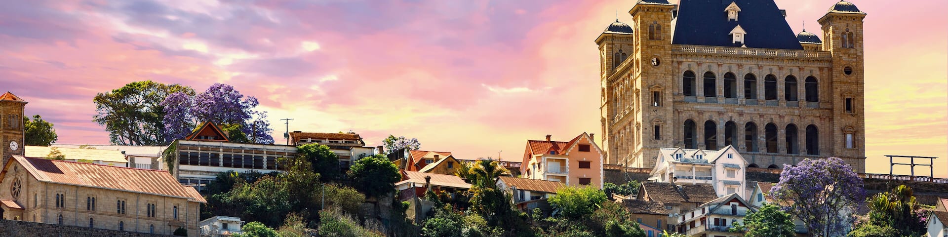panorama of Antananarivo capital of Madagascar