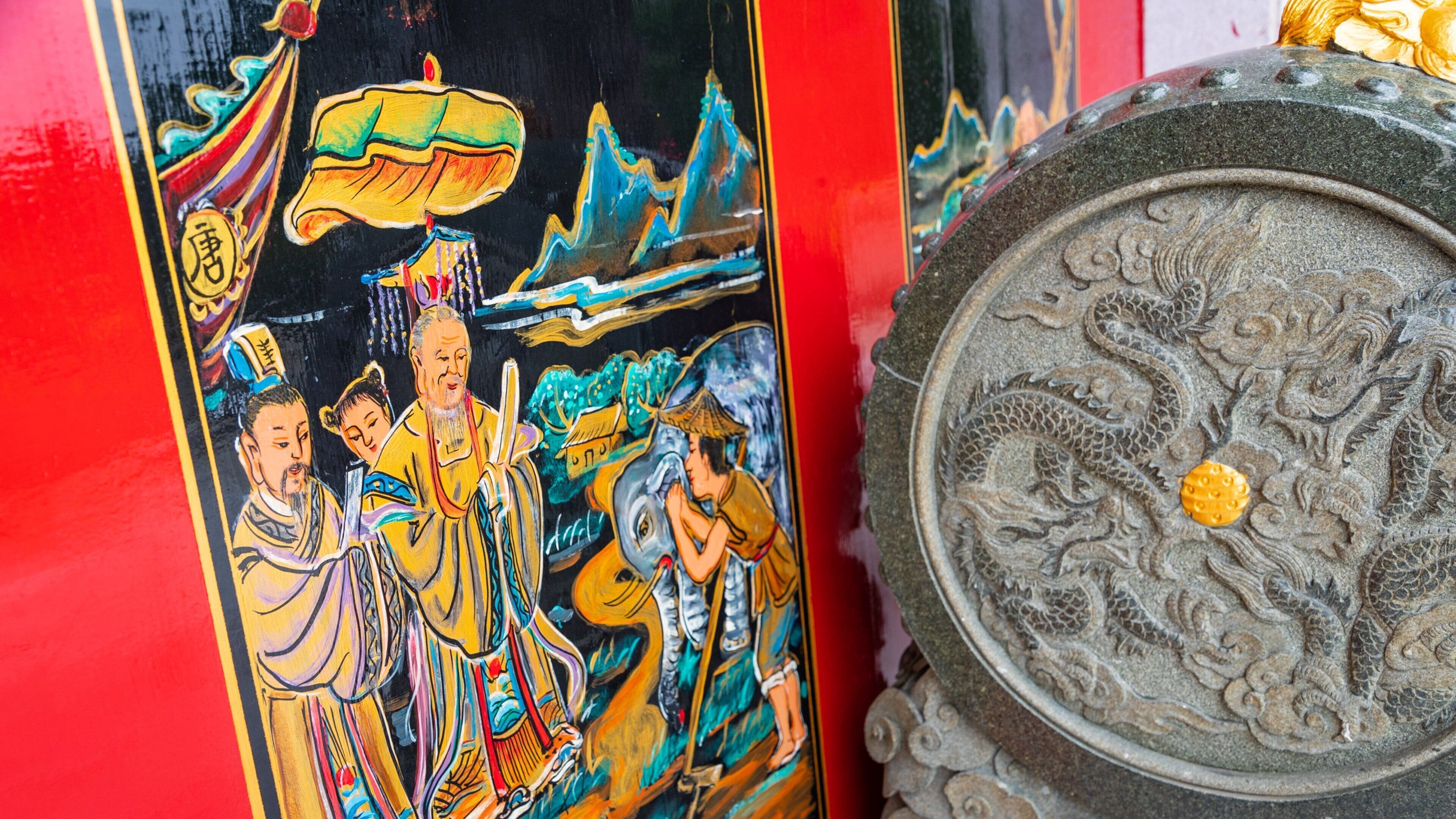 A-Ma Cultural Village which includes heritage elements and art