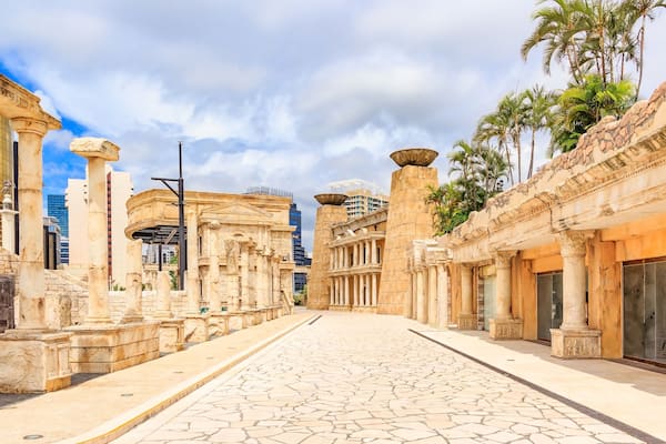 Macau Fisherman's wharf complex, this beautiful place is currently being promoted as a wedding and reception venue. It is a lovely place to have one's pre-nuptial photos; Shutterstock ID 648497143; Pu
