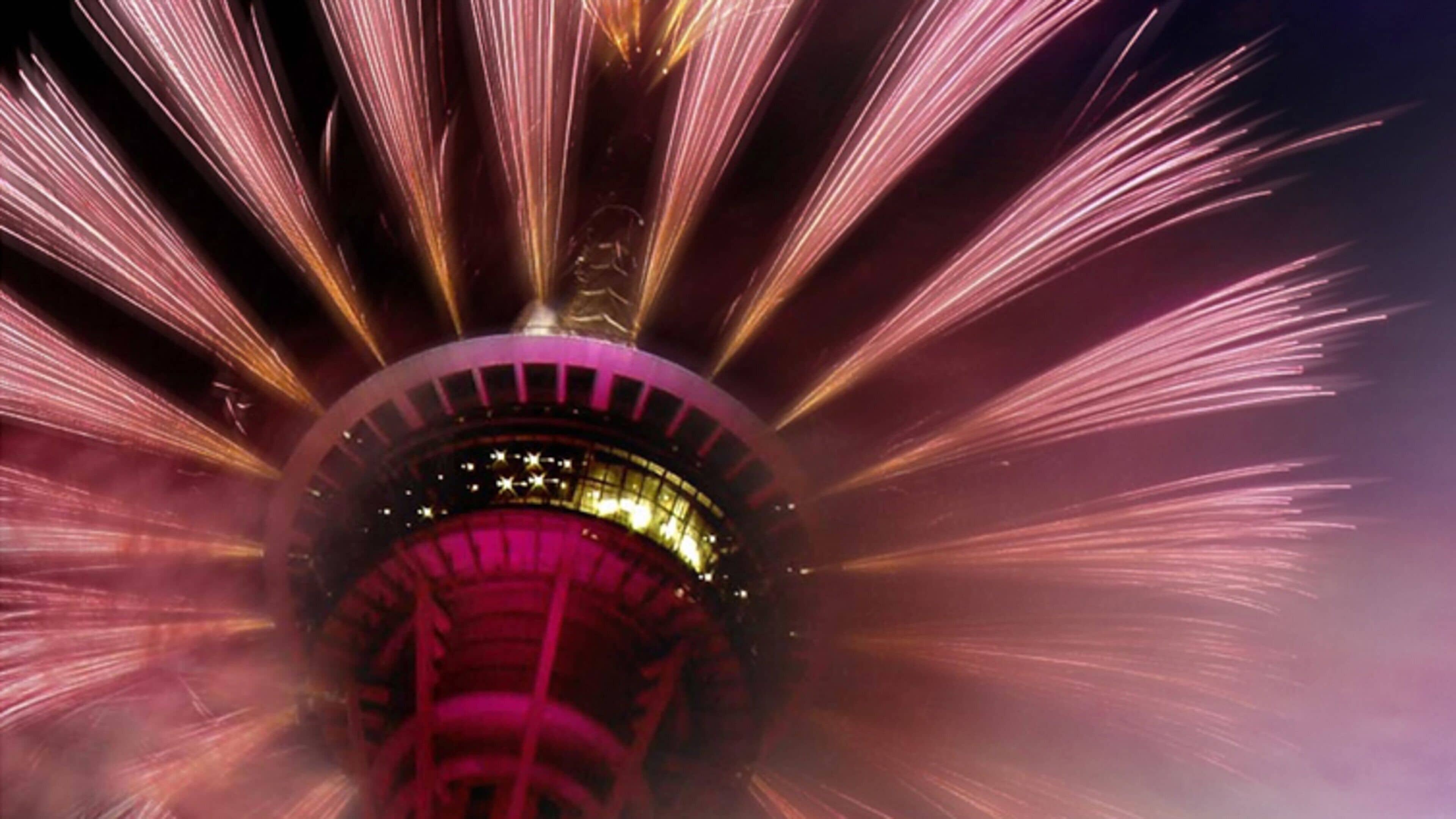 Macau Tower showing night scenes