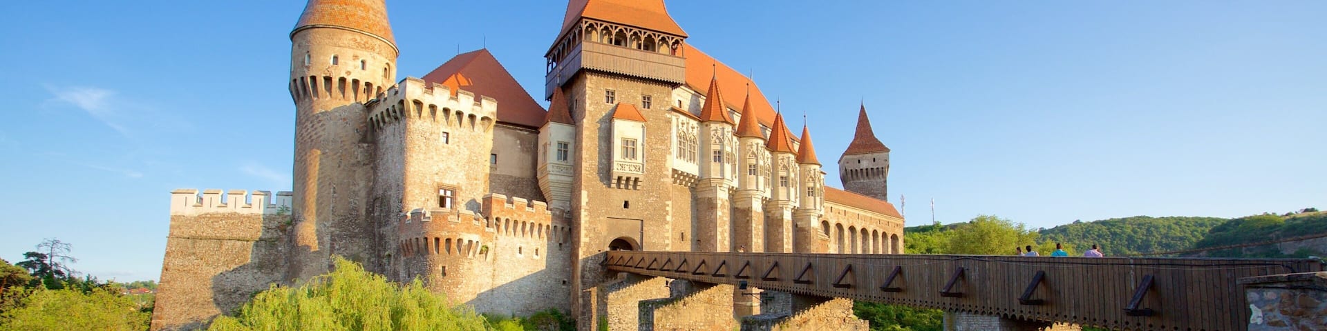Hunedoara Castle which includes château or palace and a bridge
