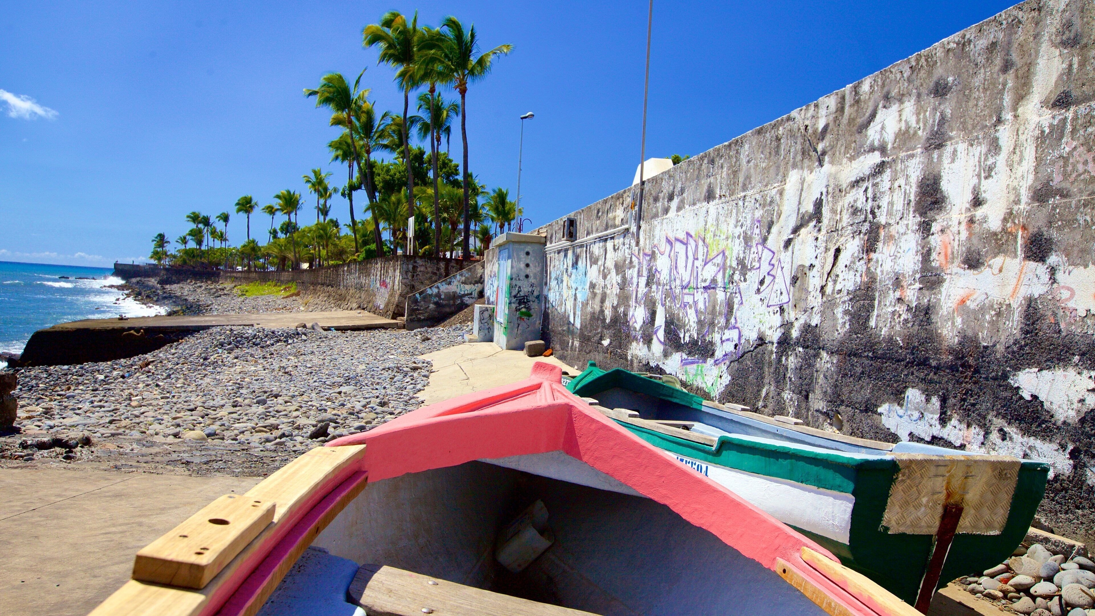 留尼旺 呈现出 綜覽海岸風景