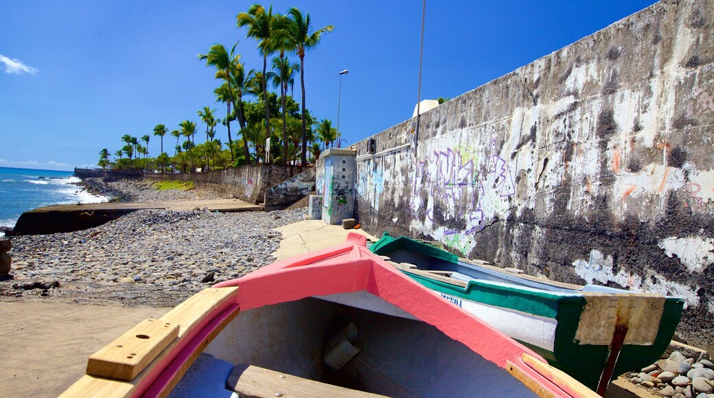 Reunion which includes general coastal views