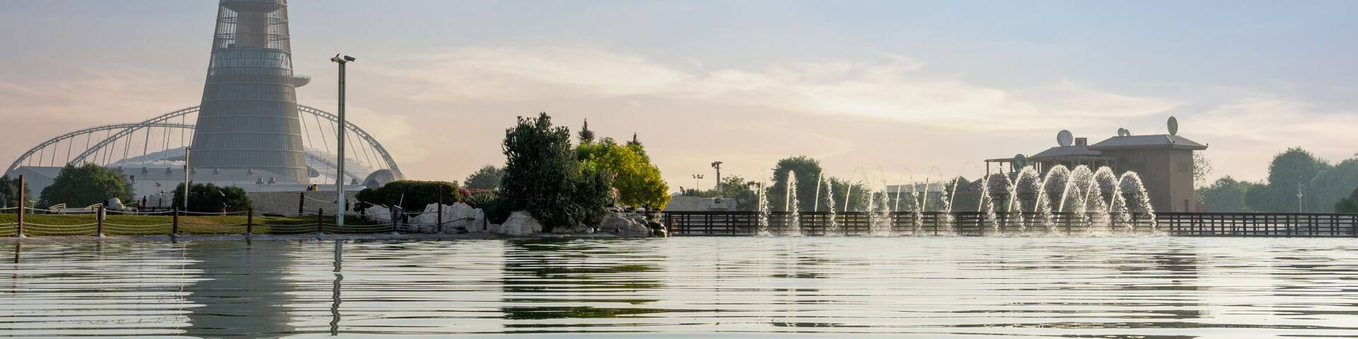 Beautiful Aspire park of Qatar