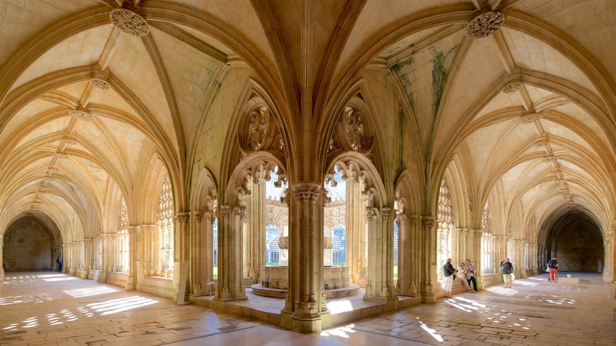 Batalha Monastery featuring interior views and heritage elements