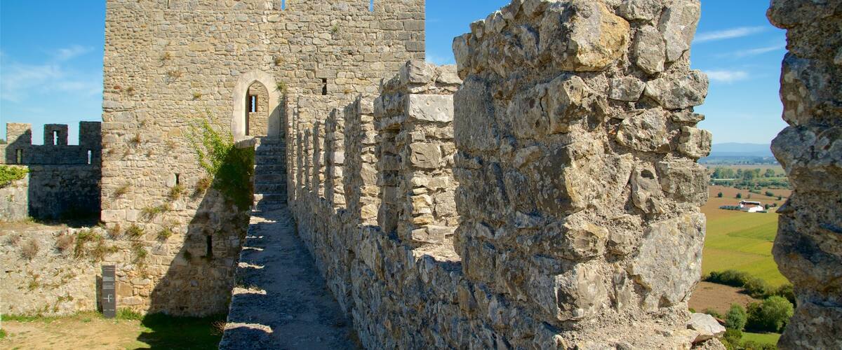 Montemor-o-Velho Castle featuring a castle and heritage elements