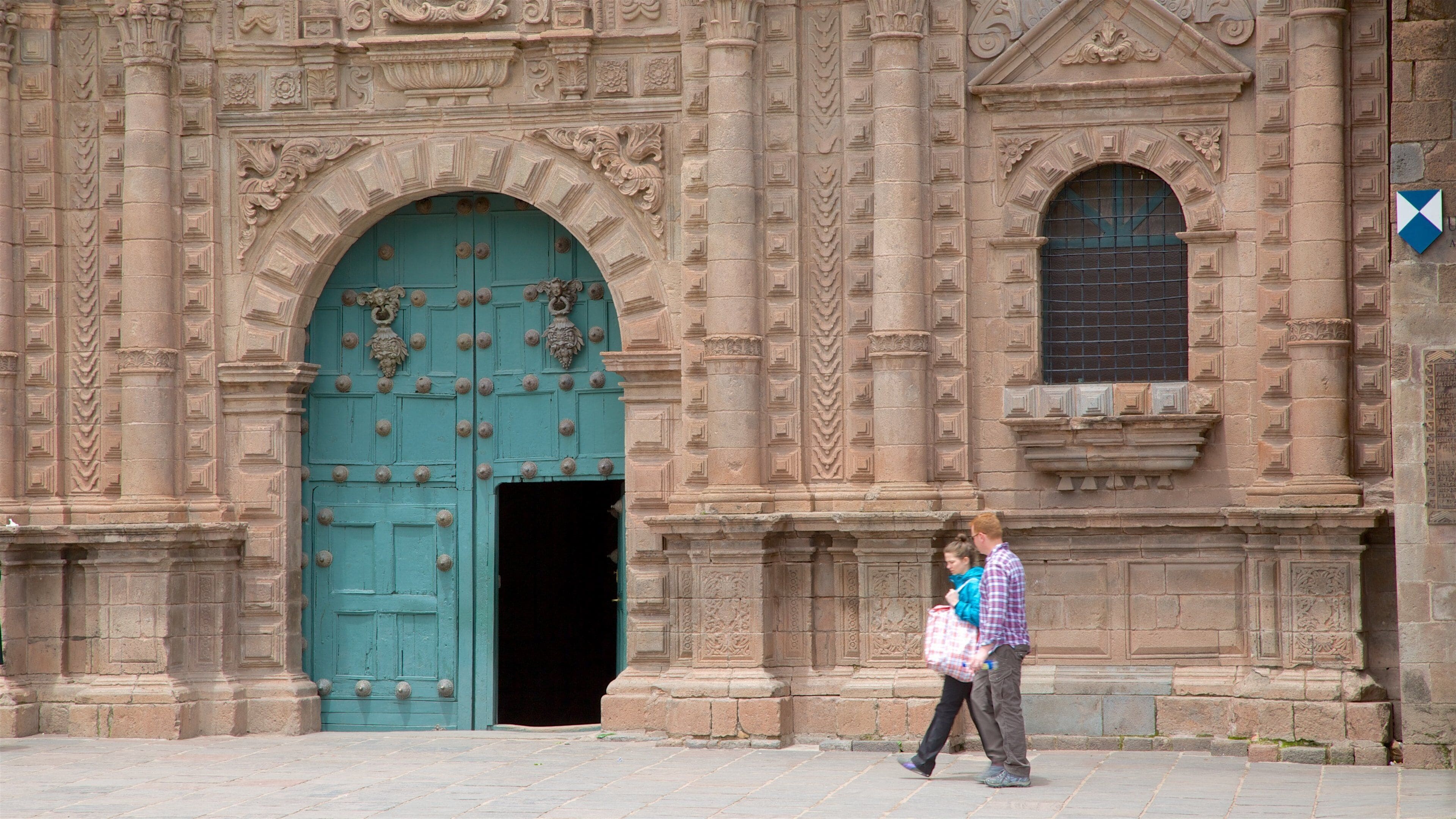 Plaza de Armas which includes heritage elements as well as a couple