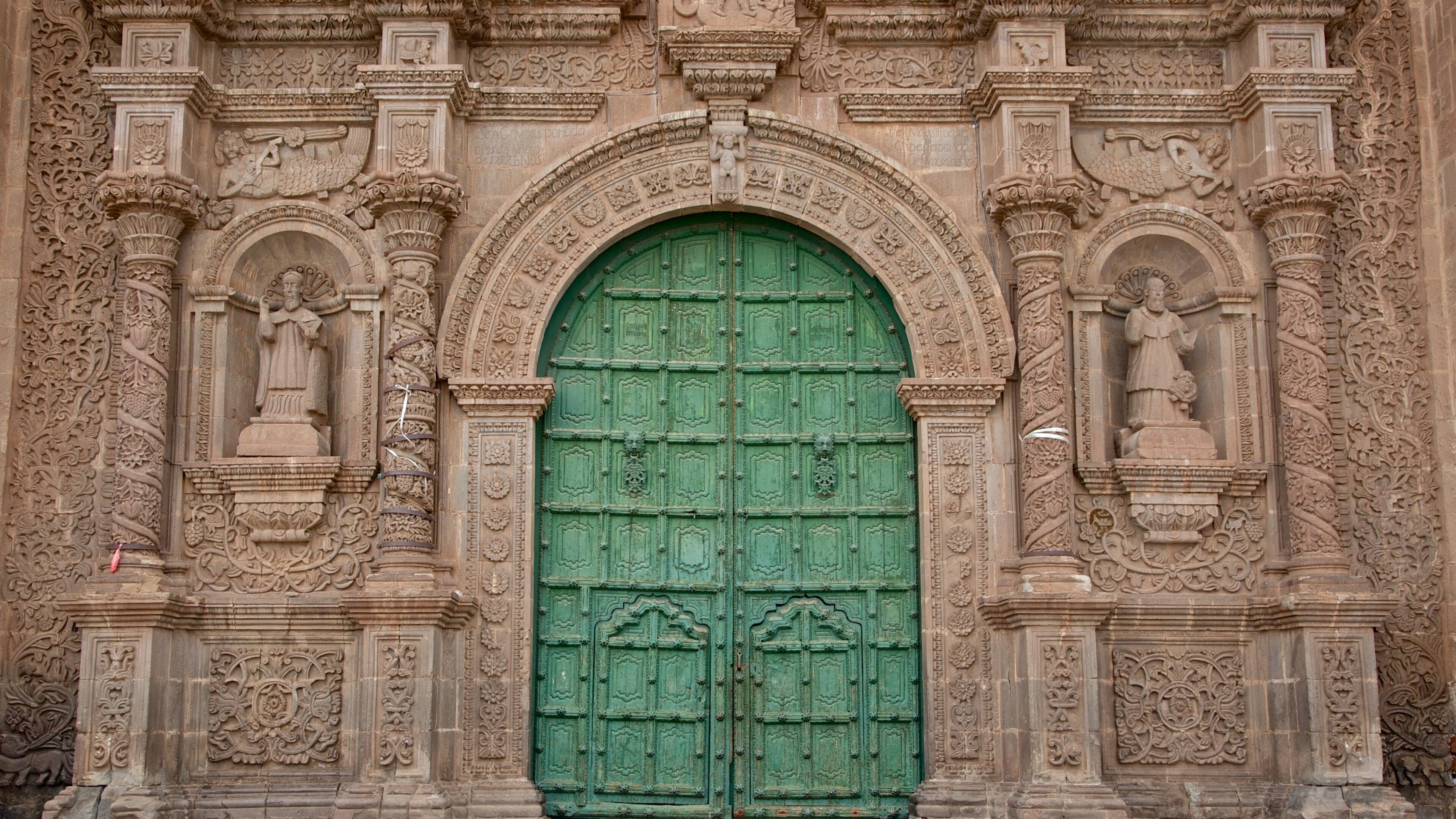 Puno Cathedral showing heritage elements