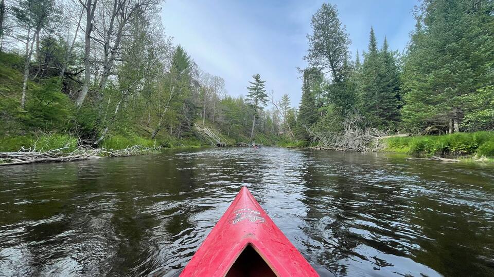 Kayak on the river