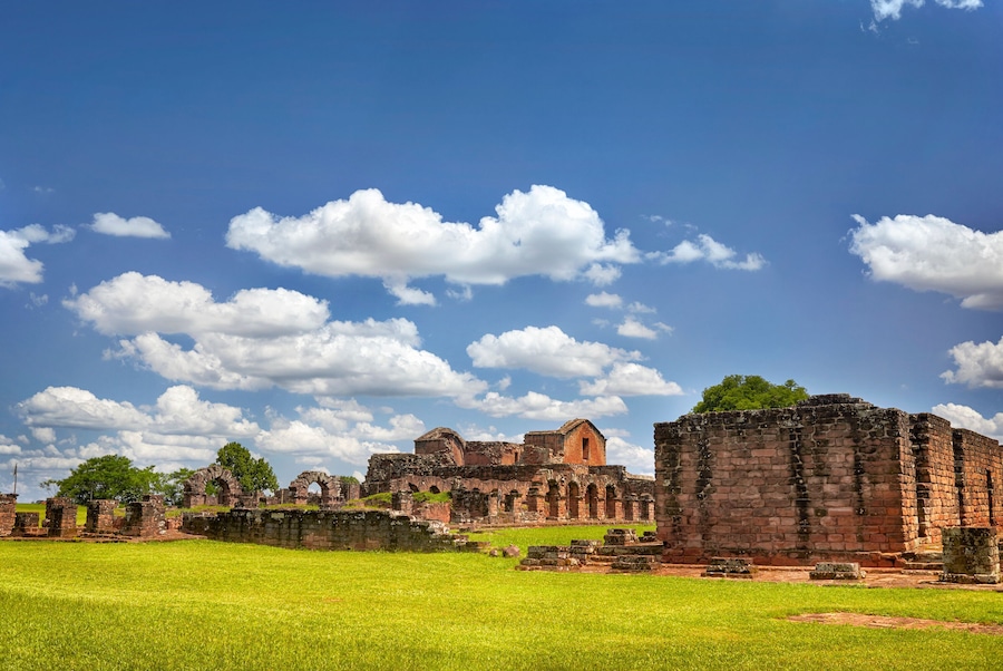Ruins of the Jesuit Guarani reduction La Santisima Trinidad de