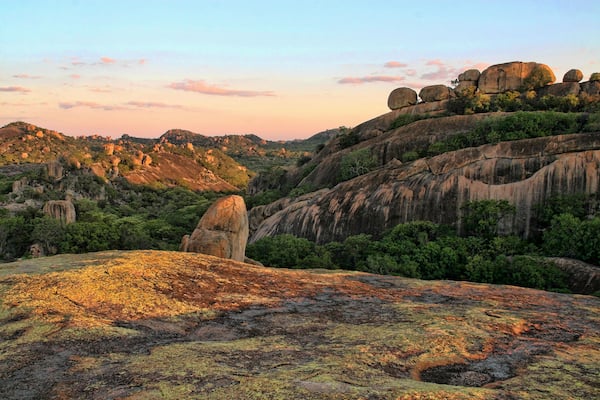 The picturesque rock formations of the Matopos National Park, Zimbabwe