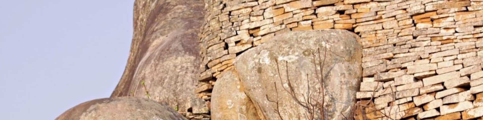 Close to the small city Masvingo in Zimbabwe you find the origin to the name Zimbabwe got in 1980. The name was already used by african nationalists around 1960 as a possible name for the country the day they got their freedom. The name comes from shona language and means ruins. In 1986 this amazing place was proclaimed a Unesco World Heritage Site. This is an amazing place and a must visit if you are in Zimbabwe.
Read more at: http://www.travelwithallsenses.com/great-zimbabwe-unesco-world-heritage-site/