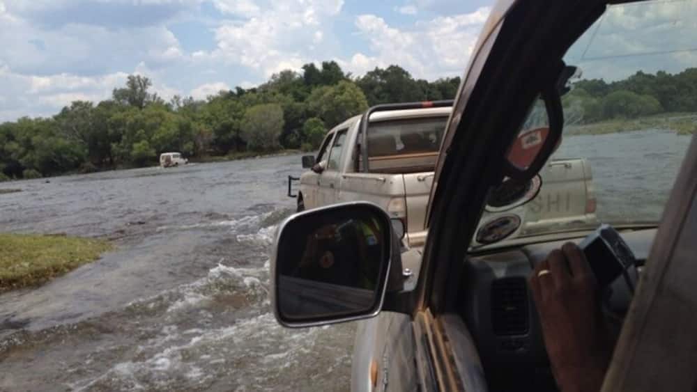 Crossing the kafue river