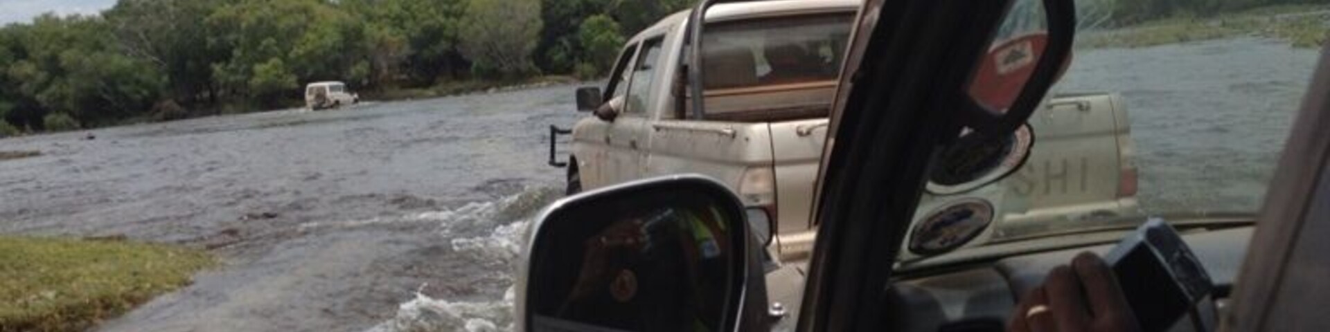 Crossing the kafue river