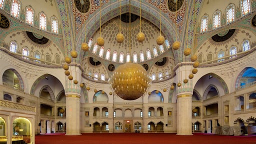 Kocatepe Mosque which includes religious elements, interior views and heritage architecture