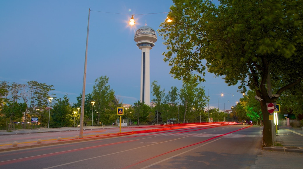 Atakule Tower which includes street scenes
