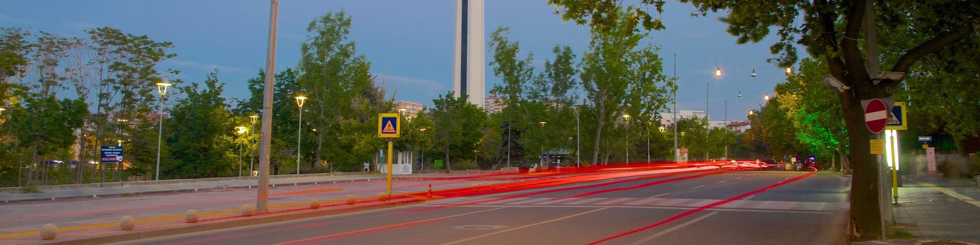 Atakule Tower which includes street scenes