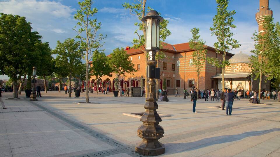 Haci Bayram Mosque featuring a mosque and a square or plaza