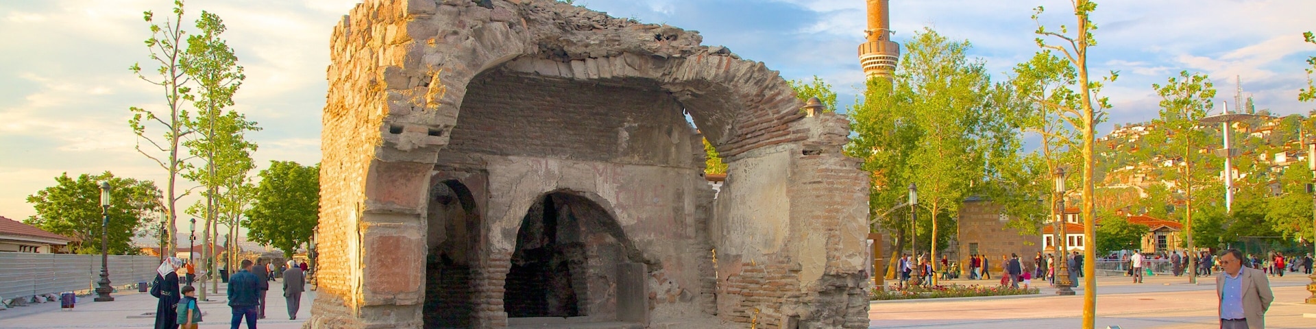 Monumentum Ancyranum which includes a monument and street scenes