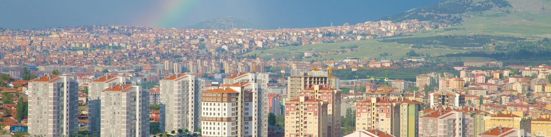 Ciudadela de Ankara mostrando una ciudad