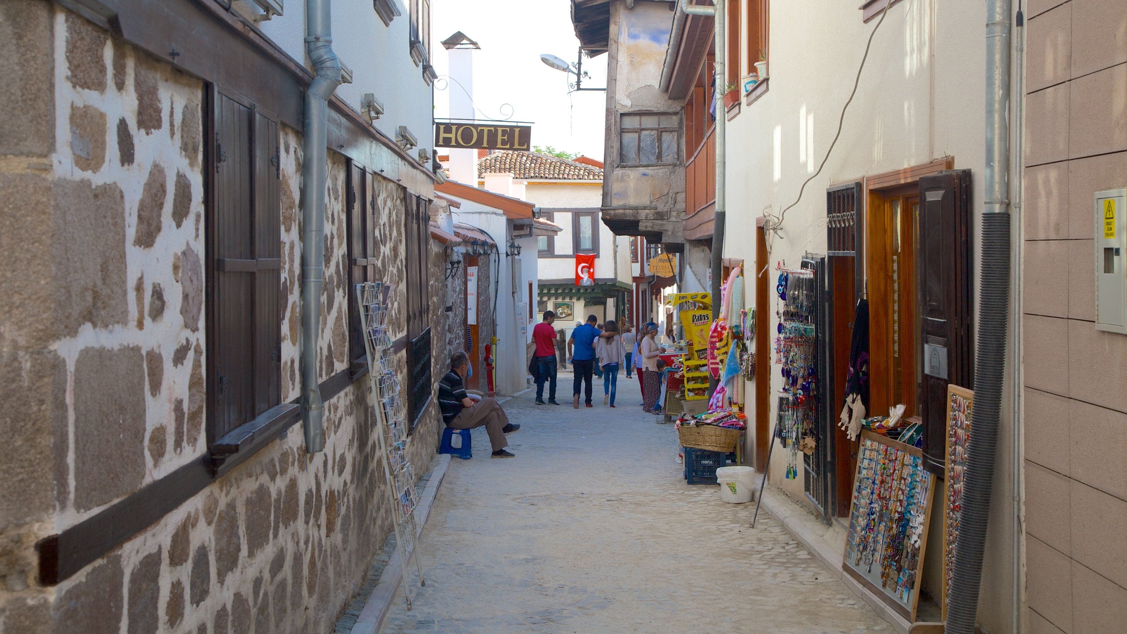 Ankara Citadel featuring street scenes and heritage architecture