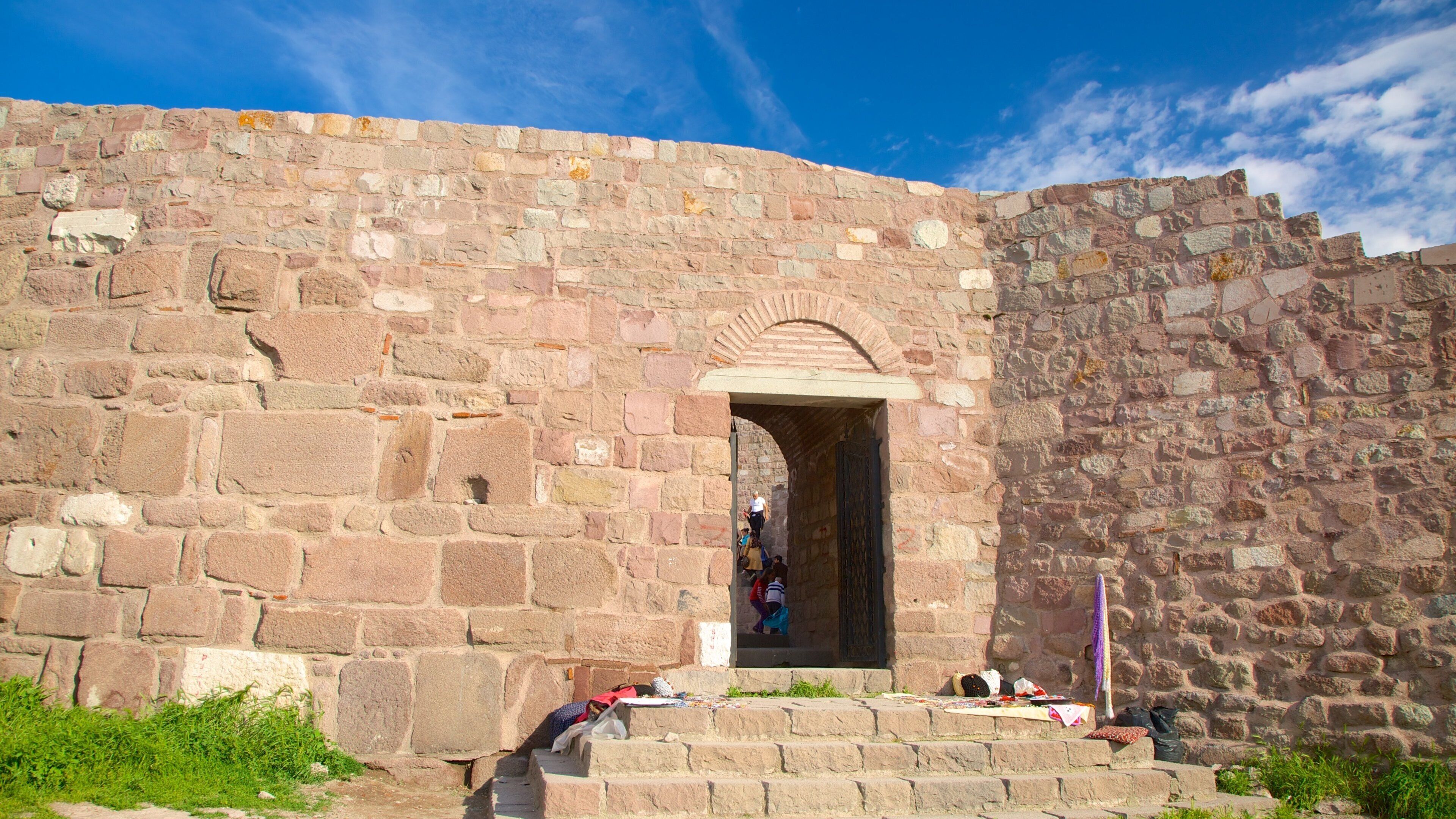 Ankara Citadel which includes building ruins and heritage architecture