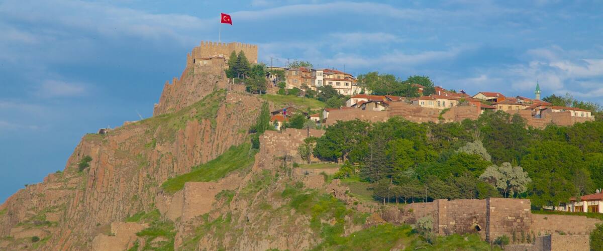 Ankara Citadel featuring landscape views, a castle and heritage architecture
