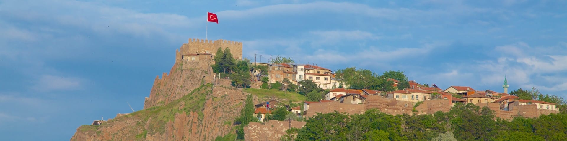 Ankara Citadel featuring landscape views, a castle and heritage architecture