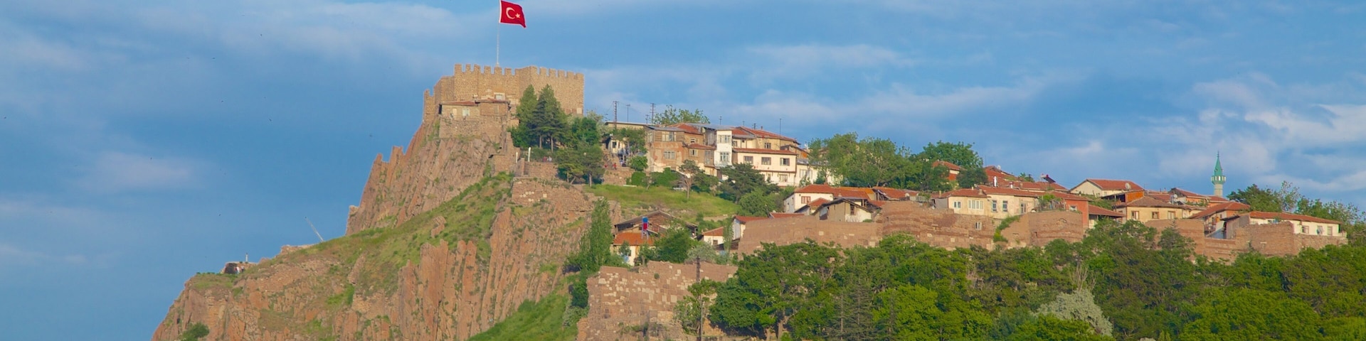 Ankara Citadel featuring landscape views, a castle and heritage architecture