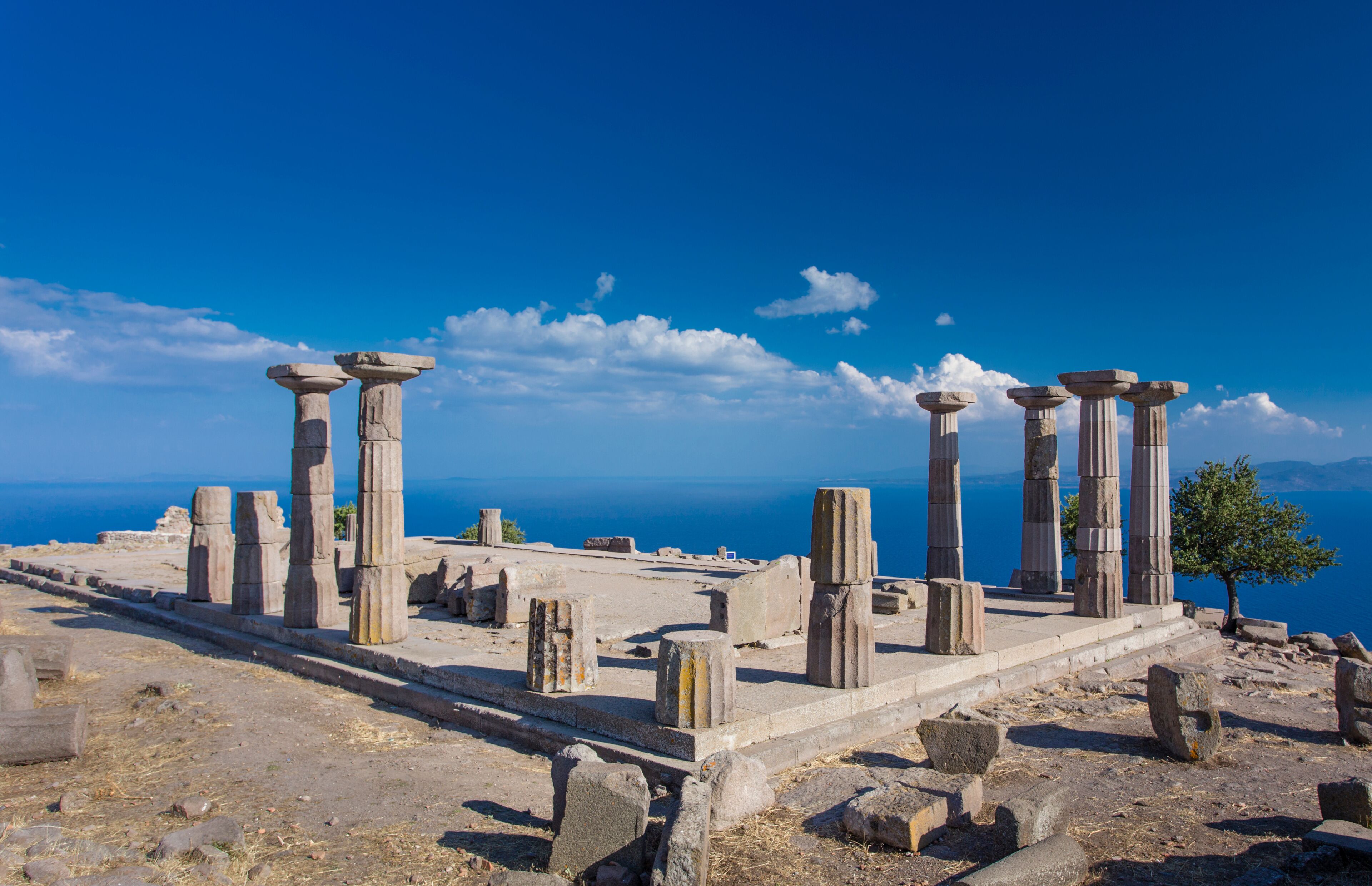 Temple of Athena in Assos, Canakkale, Turkey