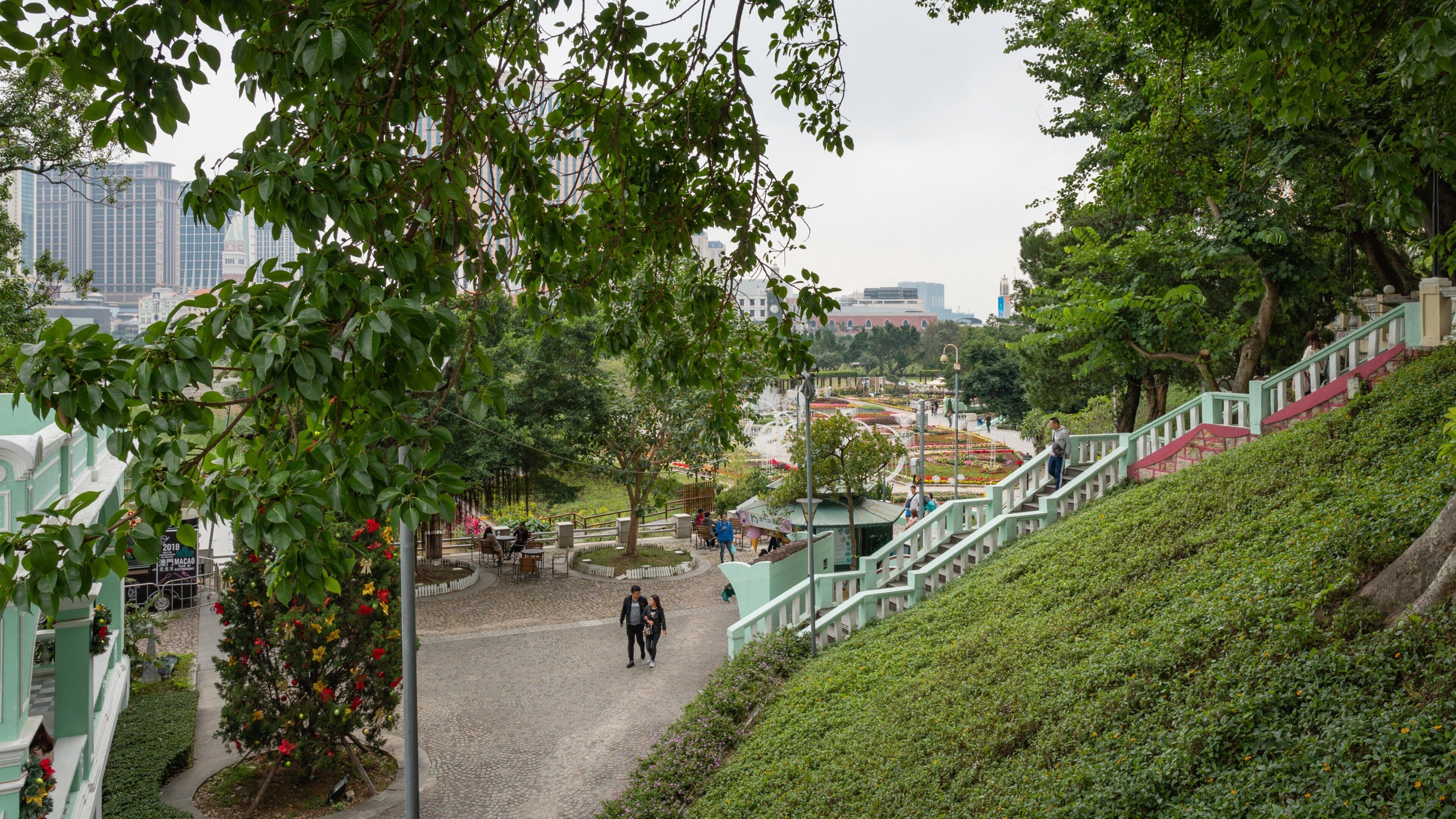 Taipa Houses-Museum featuring a garden