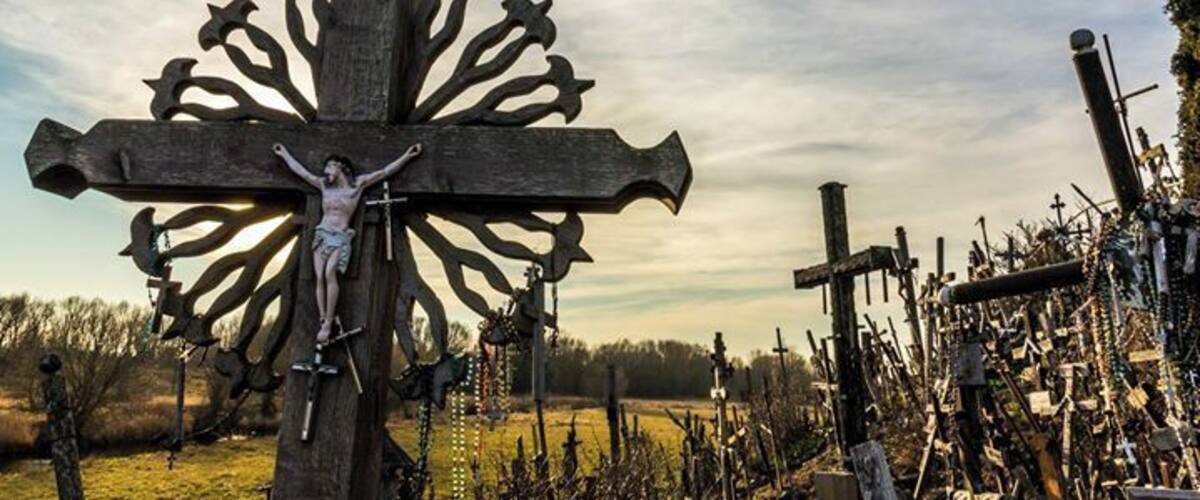 The hill of crosses in Lithuania