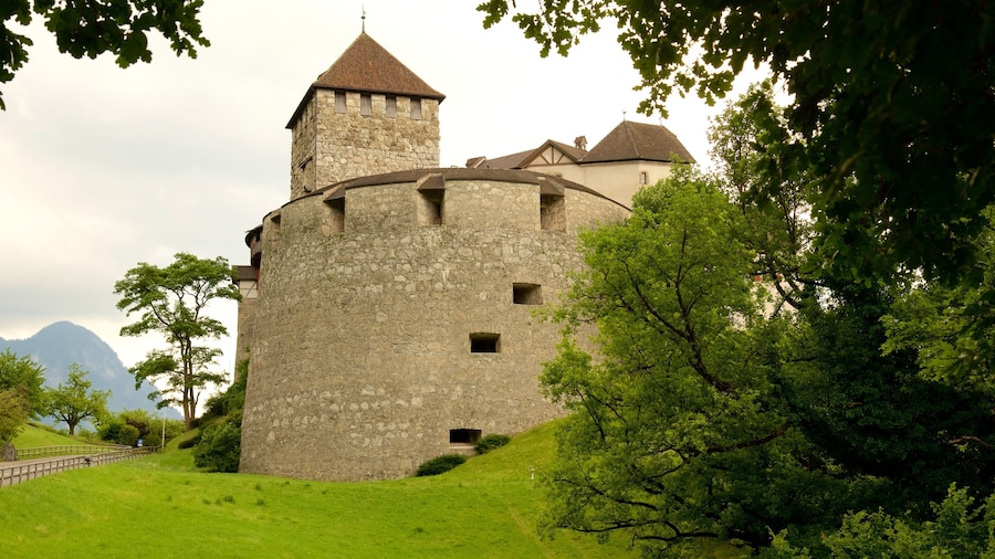 Vaduz Castle featuring tranquil scenes, chateau or palace and heritage architecture
