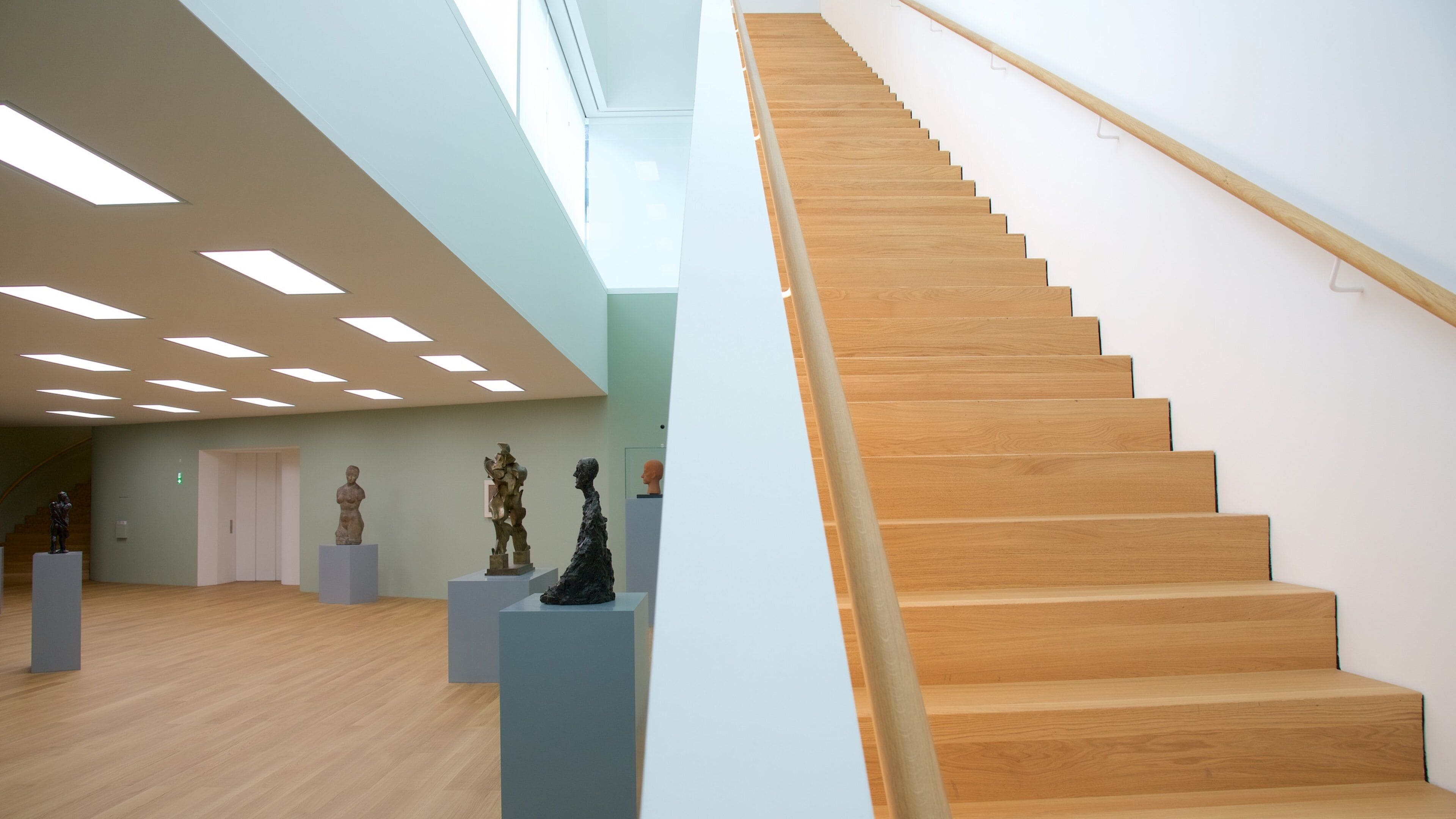 Liechtenstein Art Museum featuring interior views