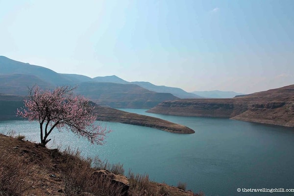 The Katse Dam is the highest dam in Africa (the surface reaches 2050 metres when at 100% full) and with 185 metres is the second largest dam wall in Africa. It is located in the country of Lesotho, a small country completely surrounded by South Africa. More info about Lesotho --> http://www.thetravellingchilli.com/13-interesting-facts-about-lesotho/