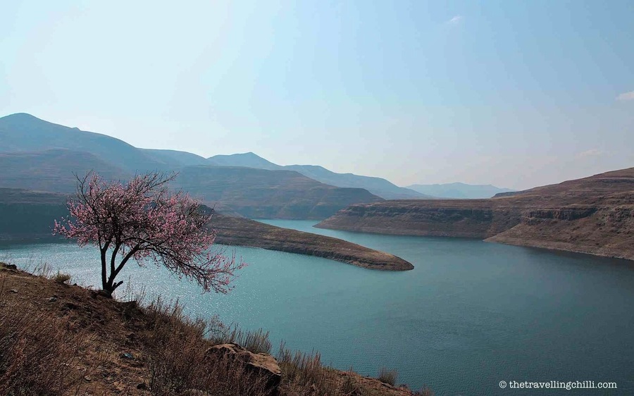 The Katse Dam is the highest dam in Africa (the surface reaches 2050 metres when at 100% full) and with 185 metres is the second largest dam wall in Africa. It is located in the country of Lesotho, a small country completely surrounded by South Africa. More info about Lesotho --> http://www.thetravellingchilli.com/13-interesting-facts-about-lesotho/