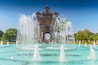 Patuxai, Victory Gate, a replica of Arc de Triomphe, Vientiane, Laos, Indochina, Southeast Asia, Asia.
