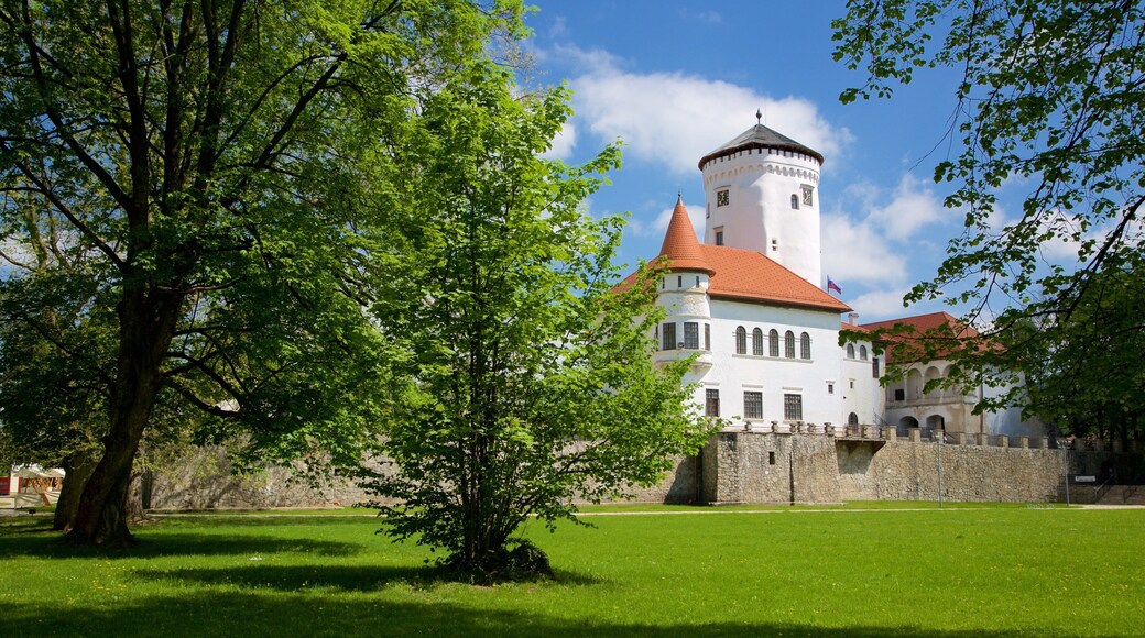 Budatin Castle which includes heritage architecture, chateau or palace and a park