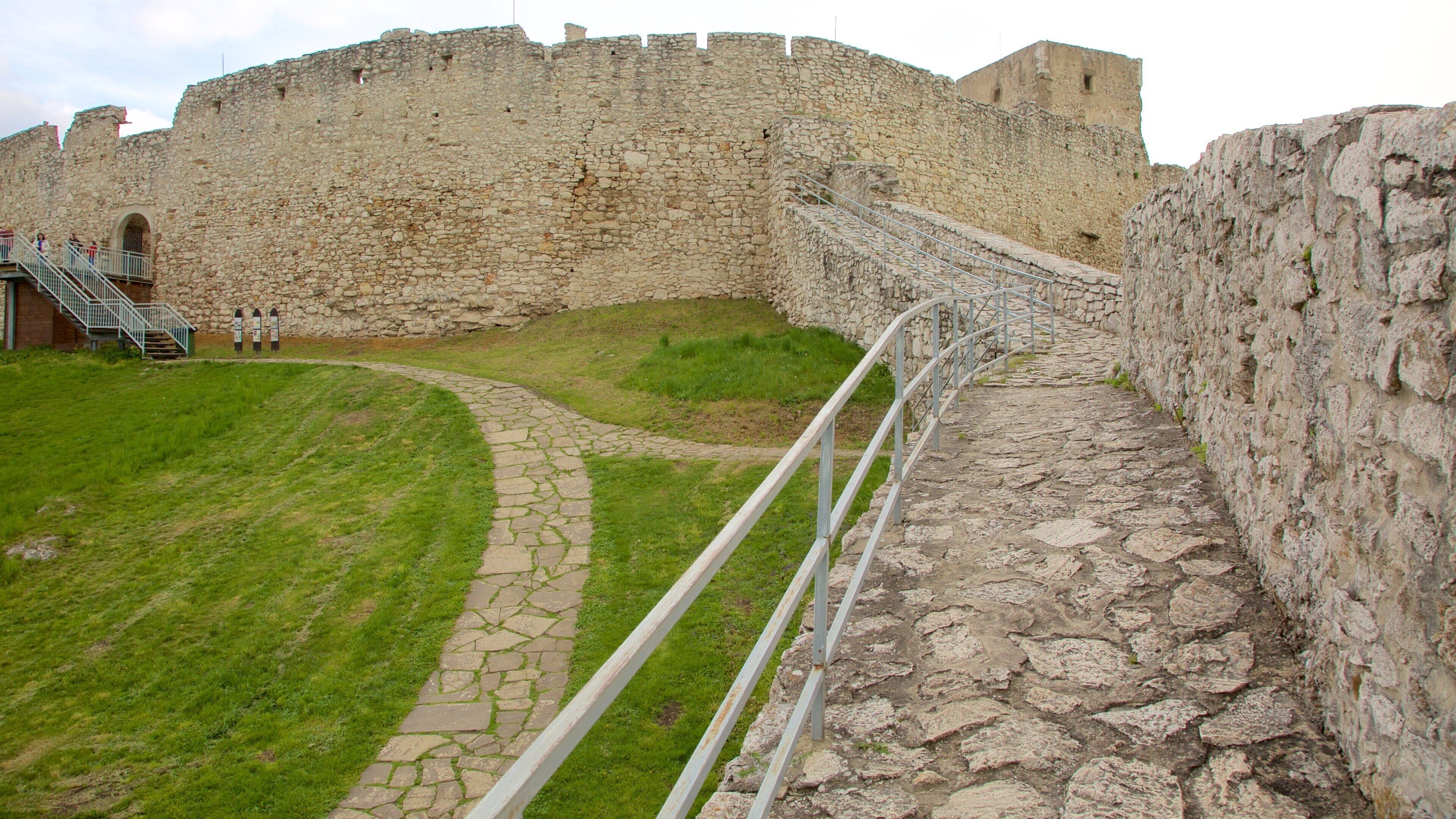 Spissky Castle featuring a ruin, heritage elements and chateau or palace