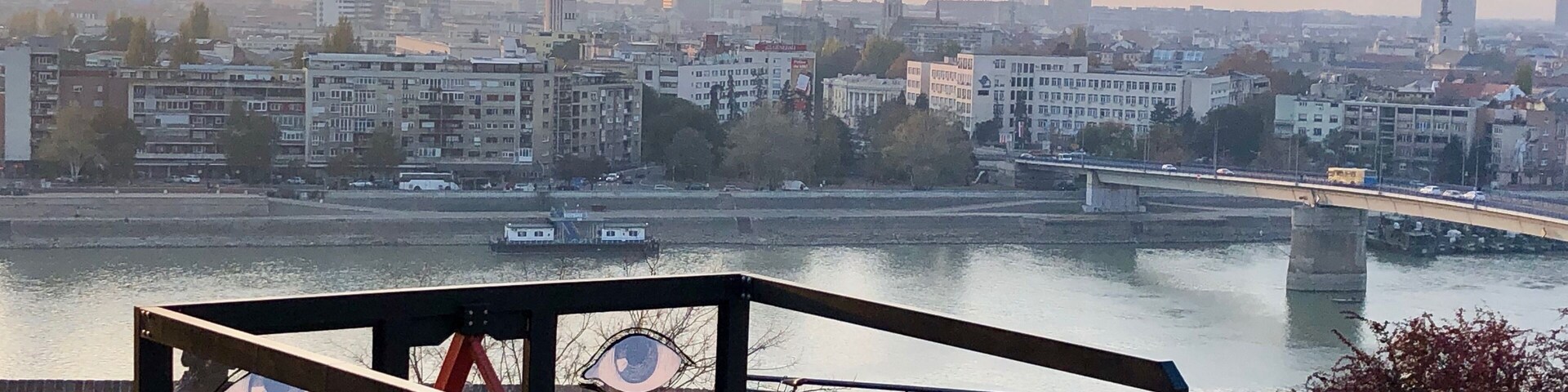 Sunset view over Novi Sad from the fortress (free entrance)