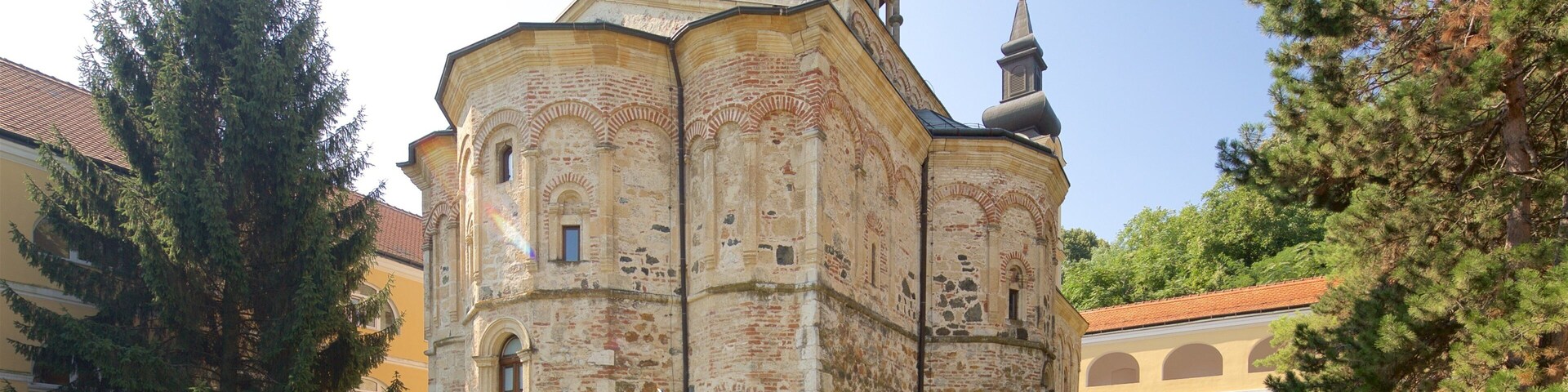 Fruska Gora National Park which includes a church or cathedral and heritage architecture