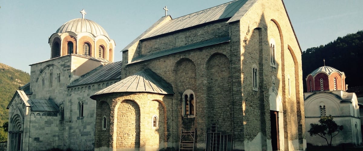 This Monestary lies in the mountains of Serbia