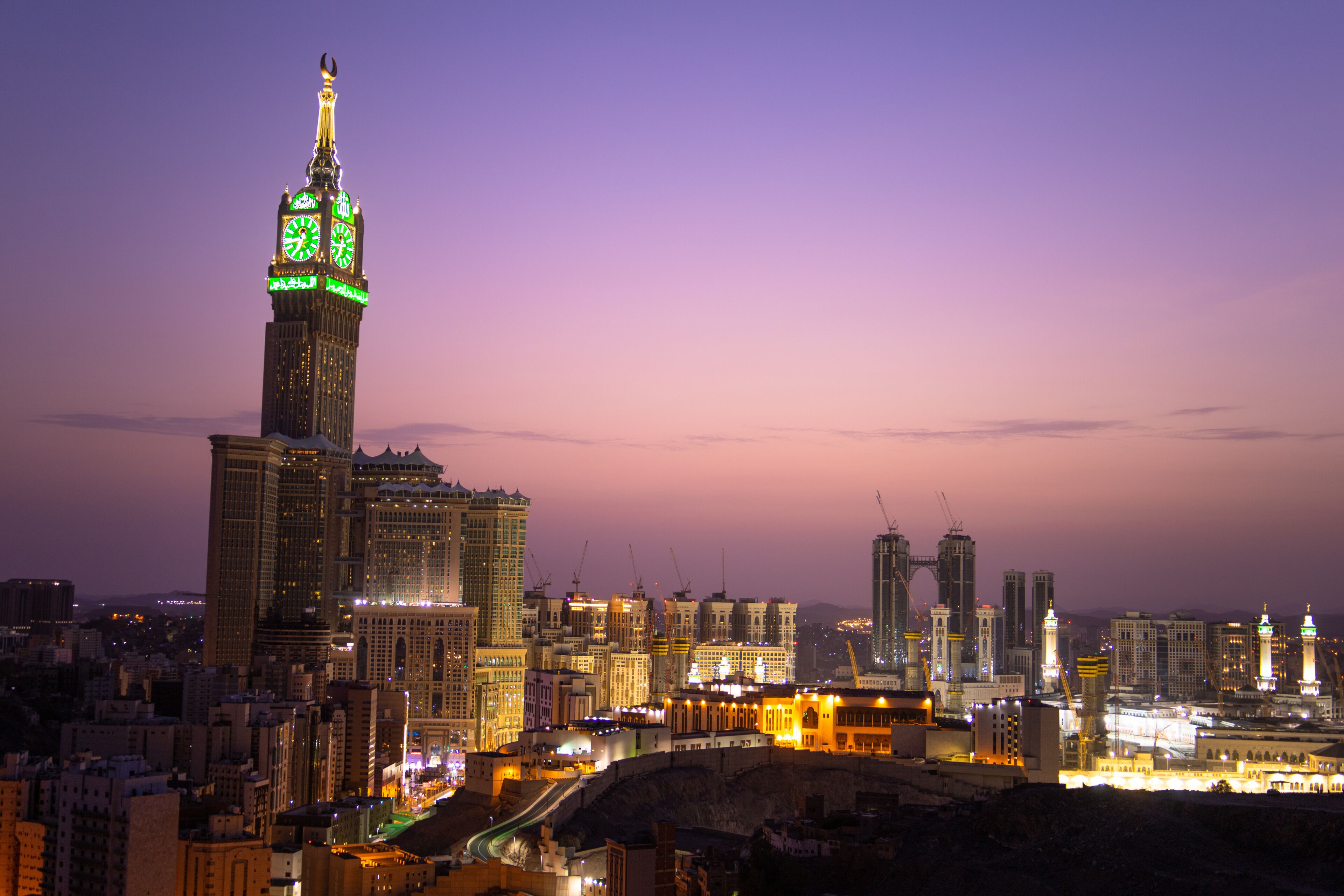 Zam zam Tower or Clock Tower - Abraj Al Bait - Masjid Al Haram - 17 Sep 2021 , Mecca , Saudi Arabia 

