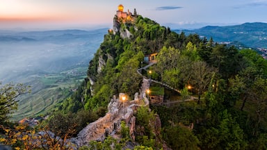 San Marino Castle at Sunrise