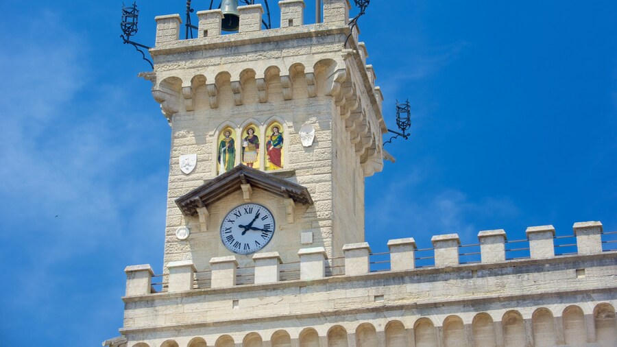 Liberty Square showing heritage architecture and an administrative buidling