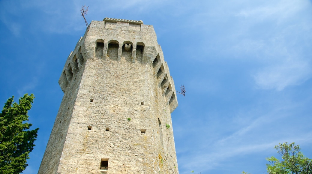 Montale Tower showing a castle and heritage elements