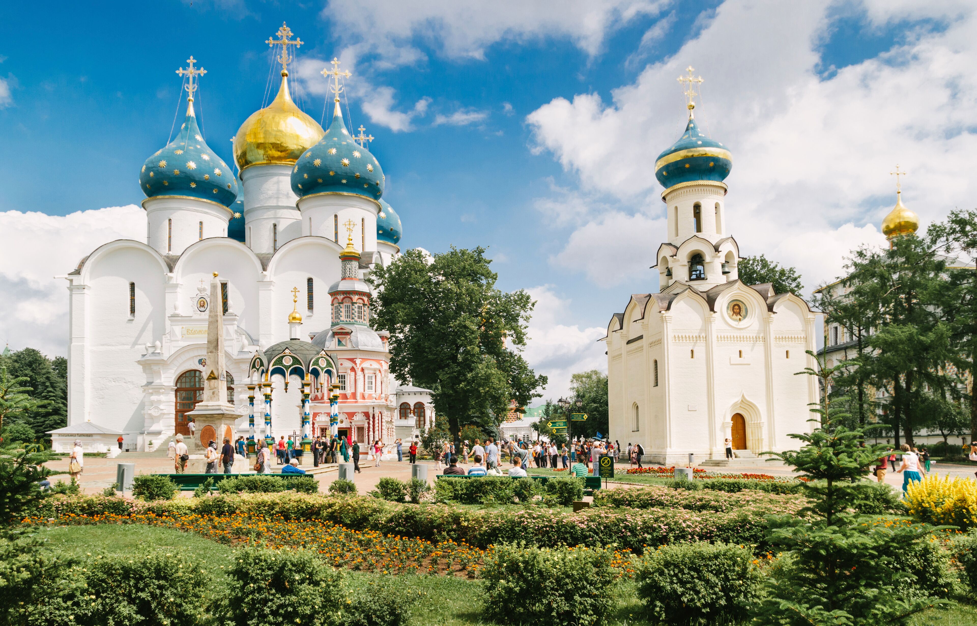 Church in Sergiyev posad monastery Russia