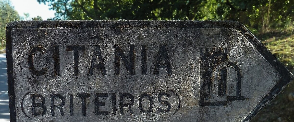 Citânia de Briteiros, a large compound of archaeological ruins of an important proto-historic settlement, which was first inhabited more than 2000 years ago, in the Iron Age.
You can read more of the history here: http://imoutoftheoffice.com/citania-de-briteiros-the-proto-historic-settlement/