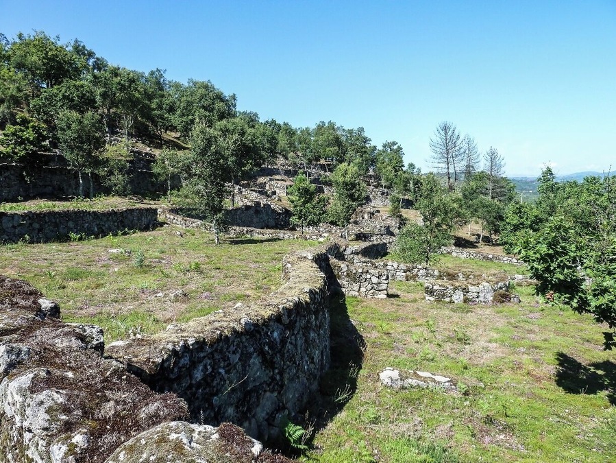 Citânia de Briteiros, a large compound of archaeological ruins of an important proto-historic settlement, which was first inhabited more than 2000 years ago, in the Iron Age.
You can read more of the history here: http://imoutoftheoffice.com/citania-de-briteiros-the-proto-historic-settlement/