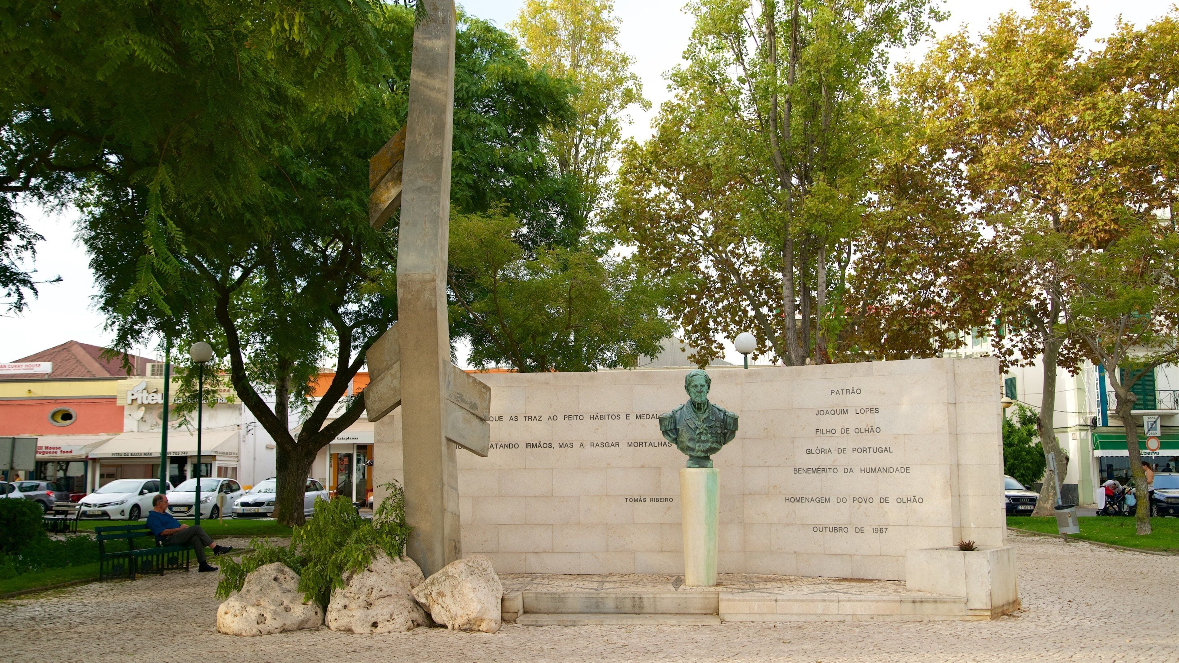 Olhaon satama featuring puutarha